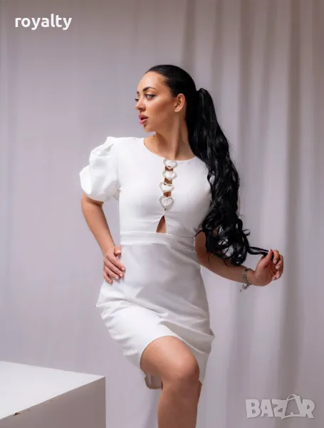 Бяла дамска рокля , снимка 1