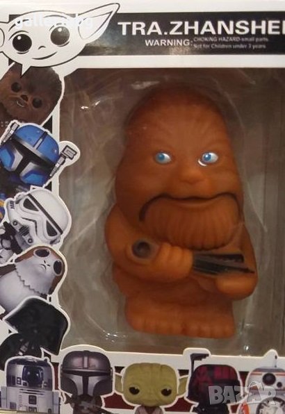 Гумена играчка Чубака Междузвездни войни (Star Wars), снимка 1