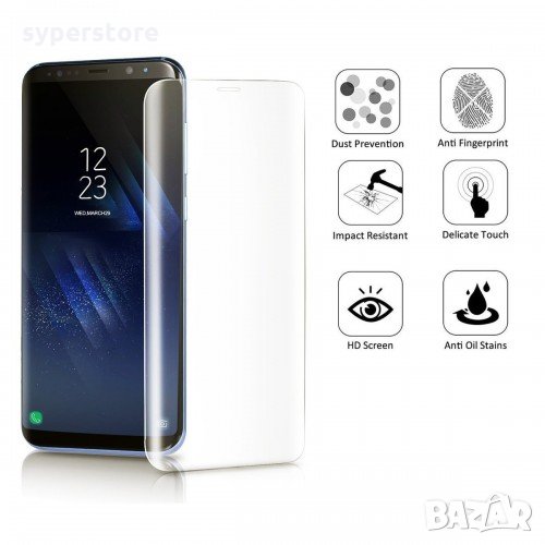 Стъклен протектор за Samsung Galaxy S9 G960 Edge FullFace версия Прозрачен Clear скрийн протектор, снимка 1