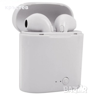 I7S TWS слушалки Bluetooth безжични + зарядна станция, снимка 1