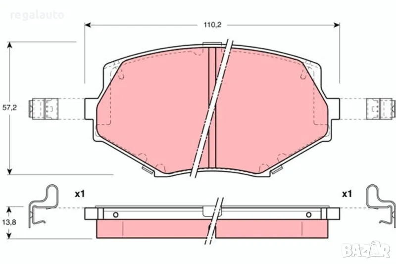 GDB3103,FDB1011,предни накладки MAZDA MX-5 I,MX-5 II,1993-2005, снимка 1