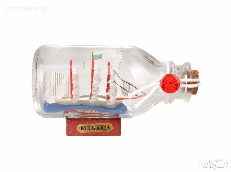 Морски сувенир - Кораб в бутилка, снимка 1