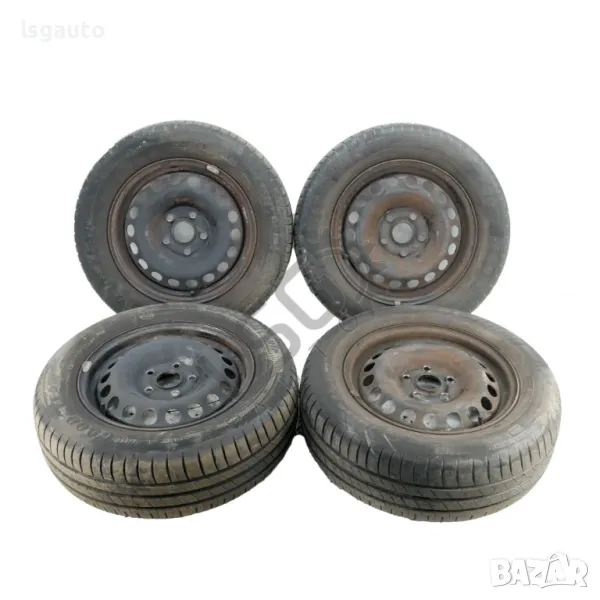 Стоманени джанти 5x112 с гуми R15 Skoda OCTAVIA II (1Z) 2004-2010 ID: 135147, снимка 1