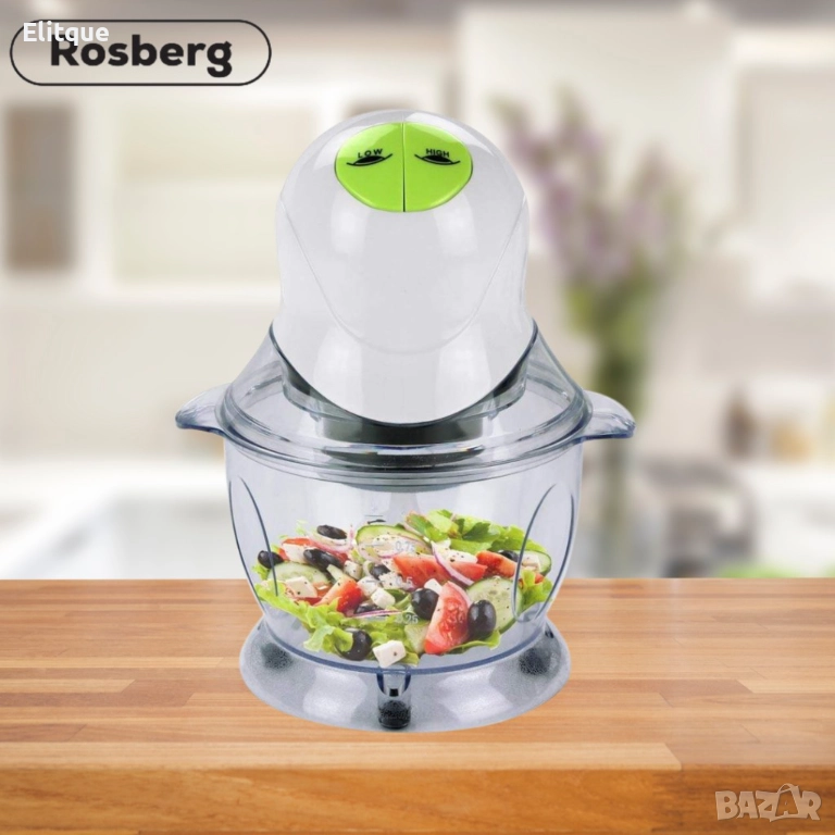 Чопър Rosberg, 400W, 1L, 2 скорости, бяло-зелен, 2 ГОДИНИ ГАРАНЦИЯ, снимка 1