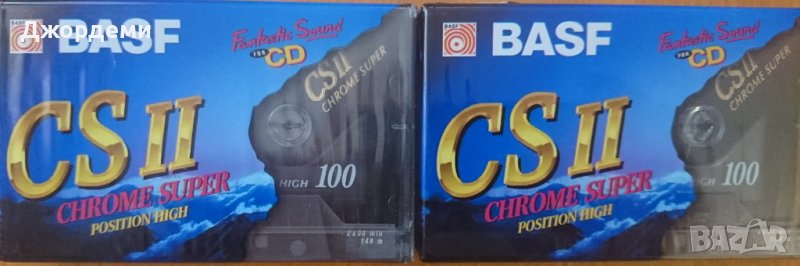 Аудиокасети /аудио касета/ BASF CS II Chrome Super 100 min, снимка 1