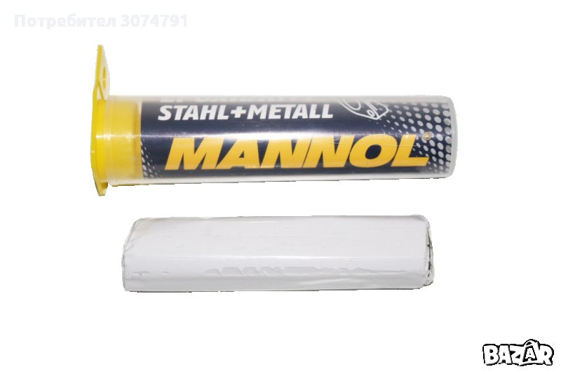 Епоксиден метален пластелин MANNOL 9928 Епоксидна шпакловка 56 гр., снимка 1