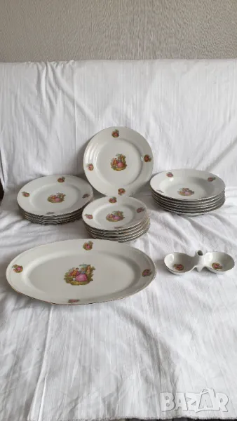 Порцеланов сервиз "Ромео и Жулиета"-Разград -20части, снимка 1