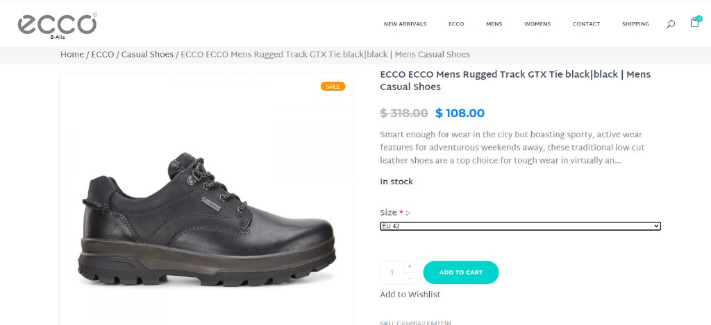 Ecco rugged track gtx hot sale tie