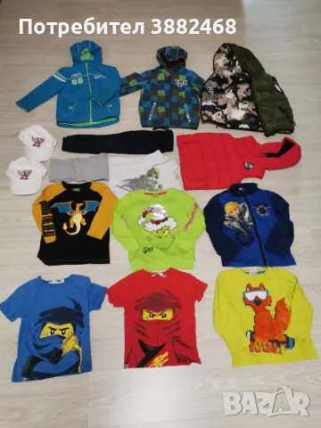 Лот детски дрехи за момче 110/116 - всичко 50 лв, снимка 1