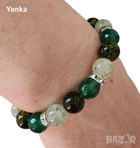 Гривна ръчна изработка-Котешко око