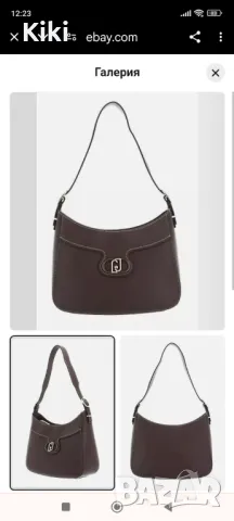 LIU JO Fortuna Hobo Bag M Чанта за през рамо Moro Light Dark Brown , снимка 4 - Чанти - 48585116