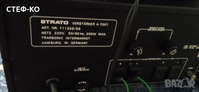 Transonic STRATO  A - 7007 amplifier , снимка 4 - Ресийвъри, усилватели, смесителни пултове - 38582738