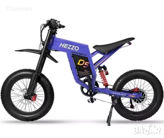 НОВО!! Електрически велосипед Hezzo D5 3000W 60V/30Ah 70 км. ч. , снимка 2 - Велосипеди - 52051808