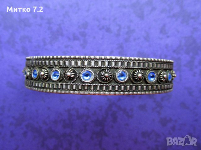 дамска сребърна гривна - 4, снимка 4 - Гривни - 28499365