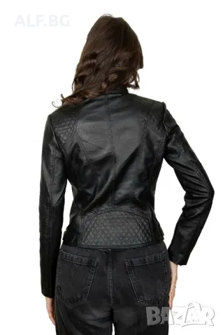 Дамско кожено яке 4201, снимка 4 - Якета - 48899705