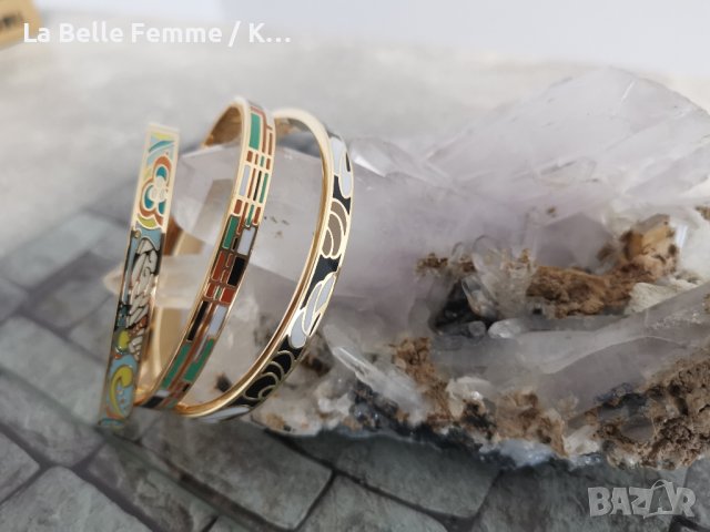 Гривни и пръстени от медицинска стомана в злато, снимка 15 - Гривни - 36637647