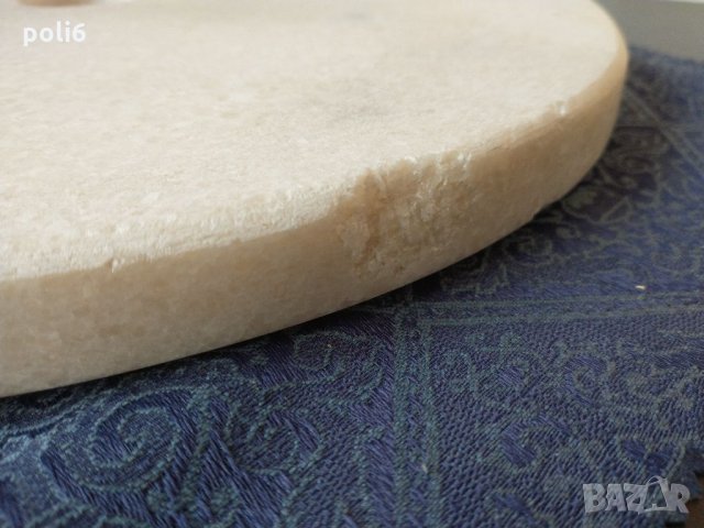 Мраморен диск, основа за лампа или др, снимка 3 - Други - 32995992