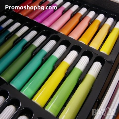 Комплект за рисуване в куфар с еднорог 145 части - Розов, снимка 7 - Рисуване и оцветяване - 43775901