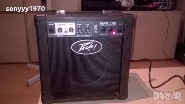 ПОРЪЧАНО-peavey max 126 guitar amplifier-trans tube-внос швеицария, снимка 2 - Китари - 26496552