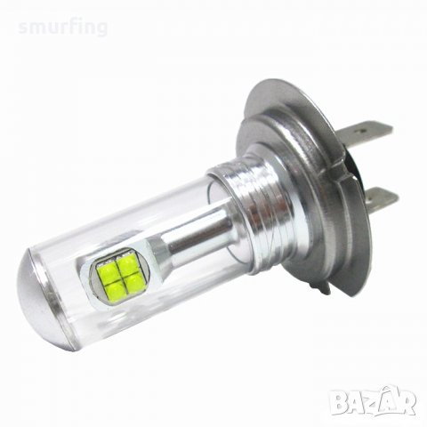 Диодни крушки H7 8SMD - 80w 2бр/к-т 12-24V, снимка 2 - Аксесоари и консумативи - 32905699