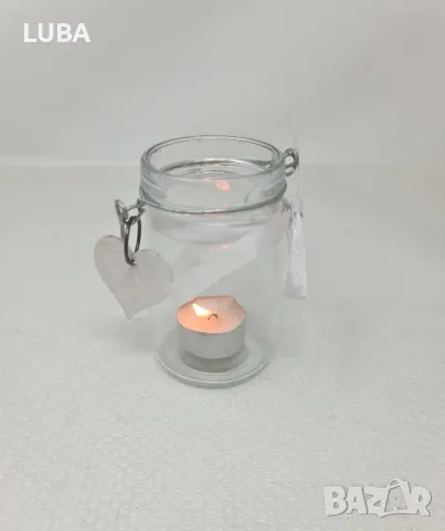 комплект стъклени буркани за чаени свещи, снимка 6 - Декорация за дома - 48482550