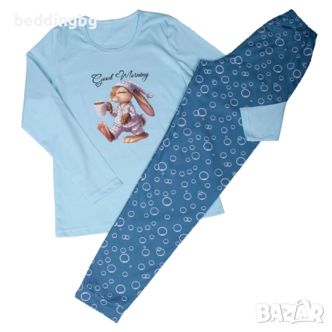 #Дамски #Памучни #Пижами (100% Пениран Памук) - Различни Модели - Произведено в България, снимка 3 - Пижами - 34743982