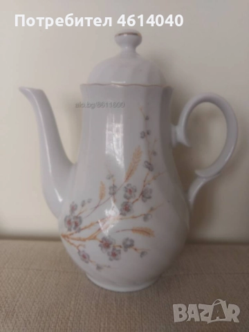 Кана за кафе, Купичка за сметана, Китка, снимка 4 - Прибори за хранене, готвене и сервиране - 52921379