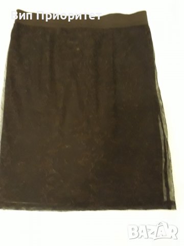 Черна лятна тънка прозрачна дантелена пола с черна мека удобна подплата - много комфортно усещане , снимка 8 - Поли - 37457052