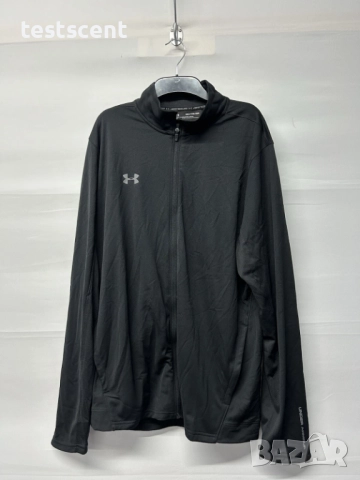 Under Armour Черно яке/горнище с цип – 2XL – 40€ – Перфектно състояние за мъже black, снимка 3 - Спортни дрехи, екипи - 53001708
