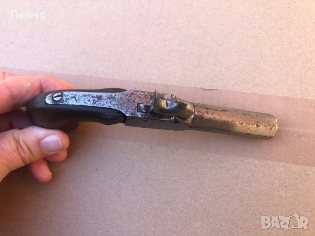 старинен капсулен пистолет, снимка 10 - Антикварни и старинни предмети - 40373642