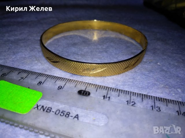 СТАРА ДЕБЕЛО ПОЗЛАТЕНА РЪЧНО ОРНАМЕНТИРАНА РЕТРО ГРИВНА / МИНЕРАЛСУВЕНИР от БЛАГОРОДНА СТОМАНА 37970, снимка 7 - Антикварни и старинни предмети - 40856401