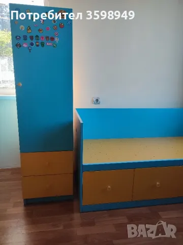 ЛЕГЛО И ШКАФ - КОМПЛЕКТ 380лв, снимка 2 - Спални и легла - 47631264