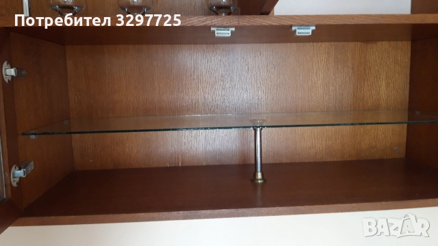 🤎Дървена стенна секция може и за библиотека 📖 цена , снимка 6 - Секции и витрини - 52872666