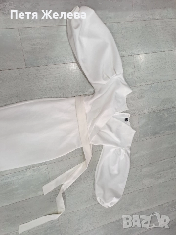 Бяла рокля -(XS), снимка 3 - Рокли - 51674689