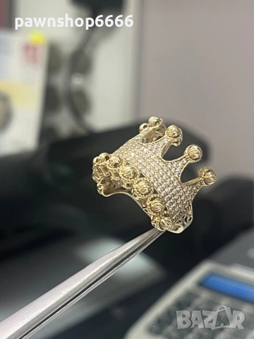 Златен пръстен 14 карата, снимка 2 - Пръстени - 51742901