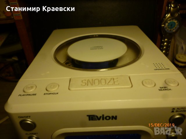 Tevion CDR 294 radio clock cd alarm stereo , снимка 6 - Други - 27386817