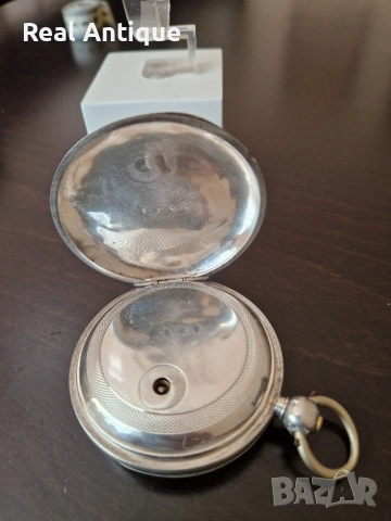 Рядък антикварен колекционерски американски сребърен джобен часовник Appleton Tracy & Co -Waltham , снимка 6 - Антикварни и старинни предмети - 51617506