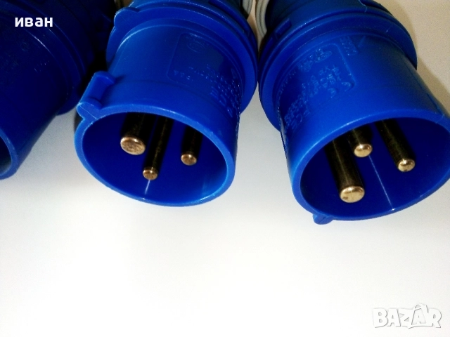 Монофазни евро щепсели 16А.нови, снимка 2 - Други машини и части - 52798216