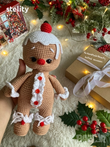 Джинджифилова плетена бисквитка, снимка 8 - Играчки за стая - 51694769