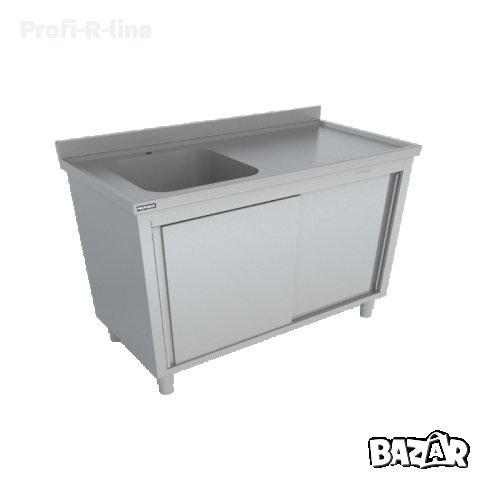 Шкаф с мивка неръждаема стомана, снимка 3 - Обзавеждане за заведение - 43227237