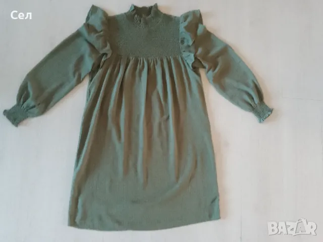 Зелена елегантна рокля Only M, снимка 4 - Рокли - 49943879