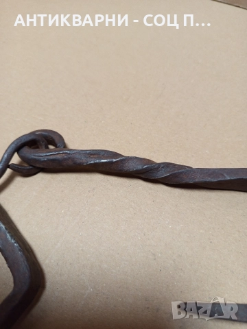 Соц Стар Ръчно Кован Ченгел За Дране На Животни. , снимка 5 - Антикварни и старинни предмети - 52346312