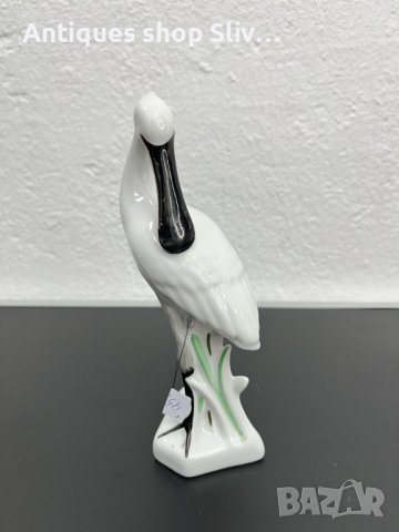 Винтидж порцеланова фигура на птица  Лопатар. №4807, снимка 2 - Колекции - 43117100