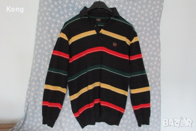 мъжко яке Paul Shark wool пуловер фланела Benetton F1 Quilted Jacket United of Colors Пол Шарк , снимка 2 - Якета - 53086421