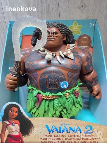Мауи - Смелата Ваяна - Говореща оригинална кукла Disney Store , снимка 6 - Кукли - 43449982