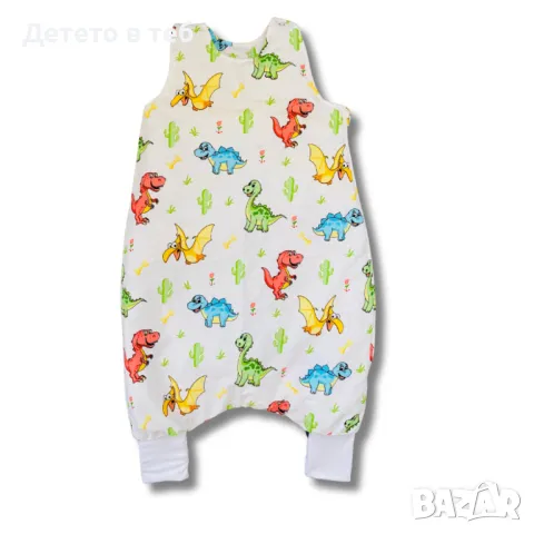 Спален чувал с крачета Динозаври, снимка 1