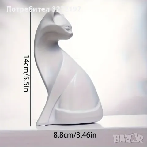 Статуя на котка Съвременна Декорация от Смола , снимка 4 - Статуетки - 48296208