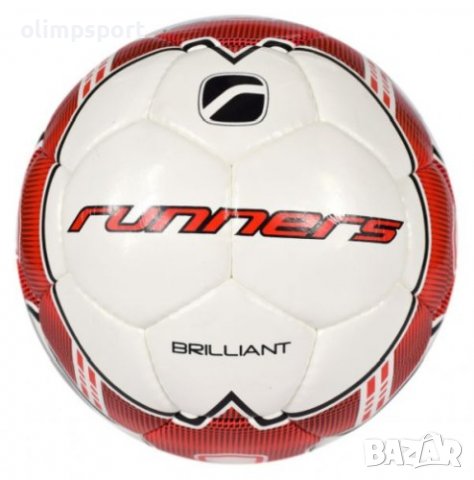 Топка футбол RUNNERS Brillant е подходяща за игра на тревни терени (естествени и изкуствени). 
