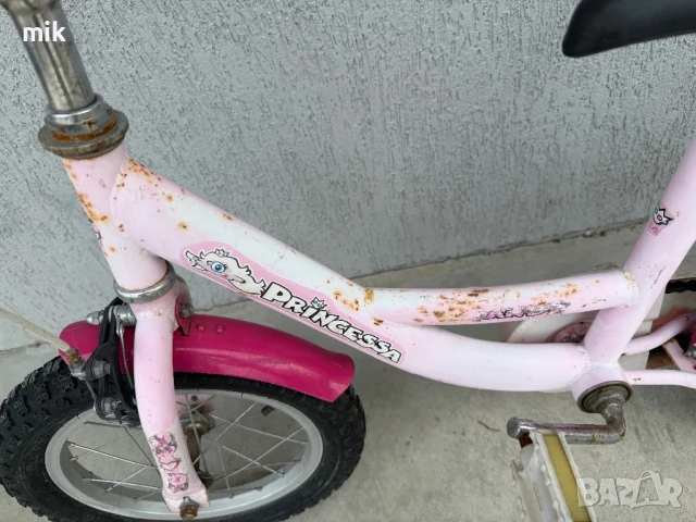 Детско розово колело 14 цола, снимка 5 - Велосипеди - 50656782