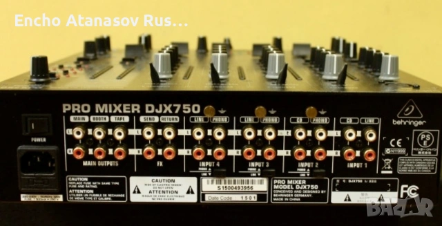 DJ миксер Behringer DJX750, снимка 2 - Ресийвъри, усилватели, смесителни пултове - 53233696